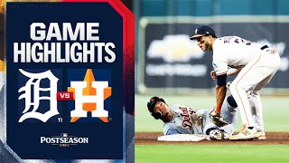 Tigers vs Astros AL Wild Card Game 1 Highlights 10124  MLB Highlights [upl. by Meehahs]