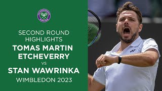 Tomas Martin Etcheverry vs Stan Wawrinka  Second Round Highlights  Wimbledon 2023 [upl. by Tansey963]