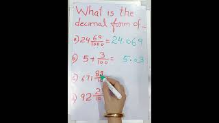 What is the decimal form of ll Grade 3456 upsc cgl government trending maths youtubeshorts [upl. by Inohtna320]