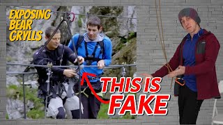 Abseiler debunks viral Bear Grylls video [upl. by Olumor]