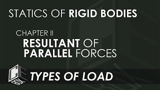 Statics of Rigid Bodies Chapter 2 Resultant of Parallel Forces  Types of Load PH [upl. by Claudine]