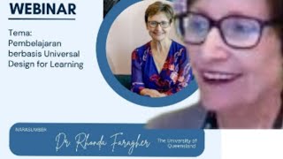 Dr Rhonda Faragher  The University of Queensland  Webinar  UDL  Universal Design for Learning [upl. by Barr886]