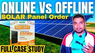 ONLINE Vs OFFLINE SOLAR Panel Order  WAAREE Online Solar Panel  Case Study  Purushotam Pandey [upl. by Eiramanin]