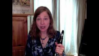 Clarinet lesson How beginners can make the first sound with a good embouchure and air support [upl. by Andromada]