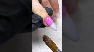 OMBRE ACRYLIC short NAIL nail nails naildesign beauty [upl. by Noslrac783]