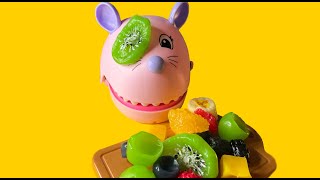 Playing with squishy fruits ASMR 🍍🍎🧅🌽🍆🍅 [upl. by Siloa]