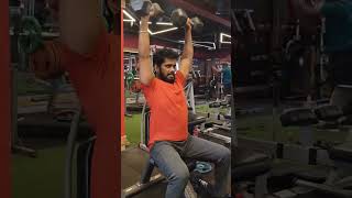 Arnold press shoulderworkout dumbellsworkout gymmotivation weightloss [upl. by Vastah]