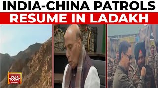 IndiaChina Resume Patrols In Ladakh HighLevel Talks Underway  IndiaChina News  India Today [upl. by Ledah50]