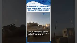 Kronologi Tank Merkava Dijarah lalu Awaknya Dibunuh Brigade AlQassam Senapan Mesin Disita [upl. by Enoryt]