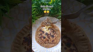 Corn Cheese Paratha 😋😋😋🤗 shorts shortsvideo youtubeshorts youtubefeed recipe paratha food [upl. by Nilerual141]