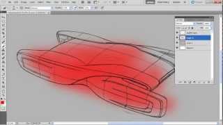 Create a Futuristic Concept Car in Photoshop Part 1 [upl. by Bacon]