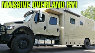 MASSIVE RV 4x4 OffRoad Motorhome Overlanders Dream The Showhauler [upl. by Htidirem]