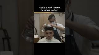 Full grooming experience at a highly rated Japanese barbershop barber asmr scissors [upl. by Akkimat]