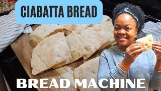 Easy Ciabatta Bread With Bread Machine [upl. by Ahsratan]