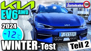 2024 Kia EV6 AWD WINTER  TEST  239 kW 325 PS GTline  Review Fahrbericht Infos Verbrauch deutsch [upl. by Moe]