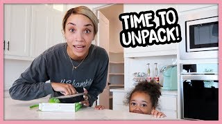 First Day In Our New House Unpacking  MOM VLOG [upl. by Snilloc]