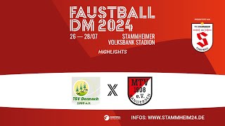 HIGHLIGHTS Faustball DM 2024  Viertelfinale 3 TSV Dennach  TV Jahn Schneverdingen [upl. by Lubba]