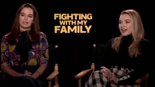 Lena Headey amp Florence Pugh Interview  Fighting With My Family [upl. by Stanwinn410]