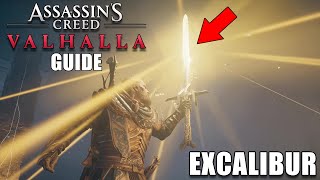 ASSASSINS CREED VALHALLA  COMMENT AVOIR LÉPÉE EXCALIBUR  MEILLEURE ARME DU JEU GUIDE Caladfwlch [upl. by Eyr313]