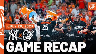 Yankees vs Orioles Game Recap 72823  MLB Highlights  Baltimore Orioles [upl. by Dieterich]