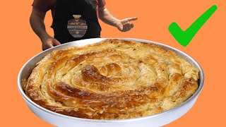 Reteta de Börek turcesc BUREK 💪 PLACINTA DOBROGEANA [upl. by Nikolia]