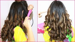 बालों को CURL करने का कौन सा तरीका सबसे अच्छा है  How To Curl Using Hair Straightener  Anaysa [upl. by Quennie]