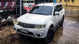 Full turboback exhaust system on a Mitsubishi Montero [upl. by Esmerelda]