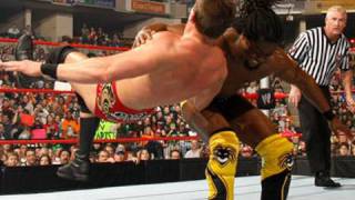 Raw Kofi Kingston Evan Bourne amp Yoshi Tatsu vs The Legacy [upl. by Ahsitneuq]