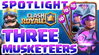 Clash Royale ♦ Card Spotlight ♦ The Three Musketeers [upl. by Gable]