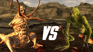 Centaurs Vs Spore Carriers  Battle of the Abominations  Fallout New Vegas NPC Battles [upl. by Morlee821]