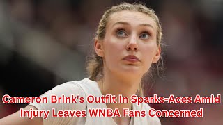 Cameron Brinks Outfit In SparksAces Amid Injury Leaves WNBA Fans Concerned [upl. by Jotham381]