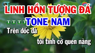 Karaoke Linh Hồn Tượng Đá Tone Nam  Am  Nhạc Sống Mới 2023  Karaoke Kiều Trang [upl. by Berstine]