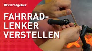 Fahrradlenker verstellen  so gehts richtig [upl. by Sutherlan33]