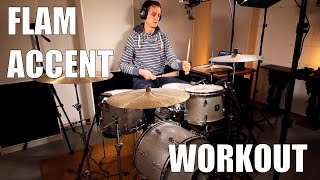 Flam Accent Workout in less than a Minute  Daily Drum Lesson [upl. by Scever]