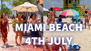 Miami Beach and Ocean Drive 4th of July Walking Tour 2024 [upl. by Ainnos27]