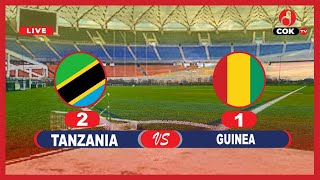 🔴LIVE  GUINEA 2 VS 1 TANZANIA [upl. by Nosmirc]