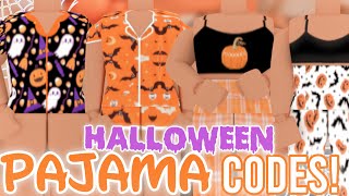 aesthetic roblox halloween pajamas WITH CODES  LINKS [upl. by Enimrac949]