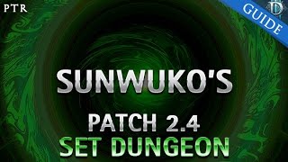 Diablo 3  Sunwukos Set Dungeon Guide Patch 24 [upl. by Neeham]