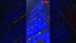 Mukesh Ambanis house Antilias GRAND light decoration for Anant Ambani amp Radhika Merchants wedding [upl. by Adiaroz640]