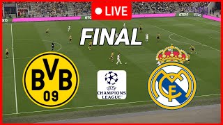 LIVE Dortmund vs Real Madrid Final Champions league 2024 Match Live Now Video Game Simulation [upl. by Nolahs]