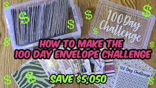 How to Make the 100 Envelope Challenge Save 5050 [upl. by Bridie]