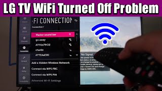 LG TV WiFi Turned Off Problem Fix it with These Easy Steps [upl. by Celka763]