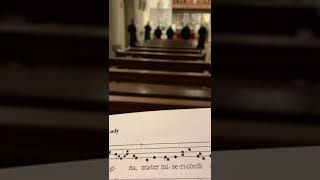 Benedictine monks at St Augustines Abbey Chilworth UK sing Gregorian Chant [upl. by Ellett]