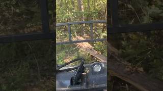 Bobcat T770 Mulching Fence Row [upl. by Akimal447]