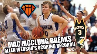 Mac McClung BREAKS ALLEN IVERSONs Scoring Record in LAST EVER Home Game  Back to Back 41pt Games [upl. by Atem363]