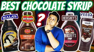 Finding the BEST CHOCOLATE SYRUP In India🤯🤤 HERSHEYS Syrup Vs Other Chocolate Sauce Brands [upl. by Atla]