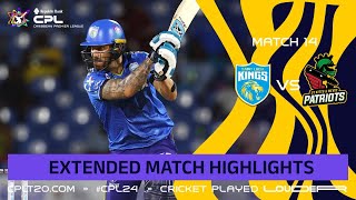 Extended Highlights  St Lucia Kings vs St Kitts amp Nevis Patriots  CPL 2024 [upl. by Dewhirst183]