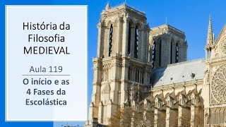 HISTÓRIA DA FILOSOFIA MEDIEVAL  AULA 119  ESCOLÁSTICA  INÍCIO E FASES [upl. by Paola]