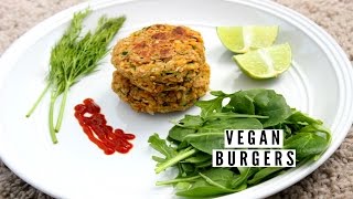 Vegan  Gluten Free Chickpea Burger Recipe  Darlene Octavia [upl. by Danzig]