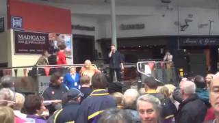 Damien Dempsey amp The Artane Band perform Molly Malone in [upl. by Noedig592]